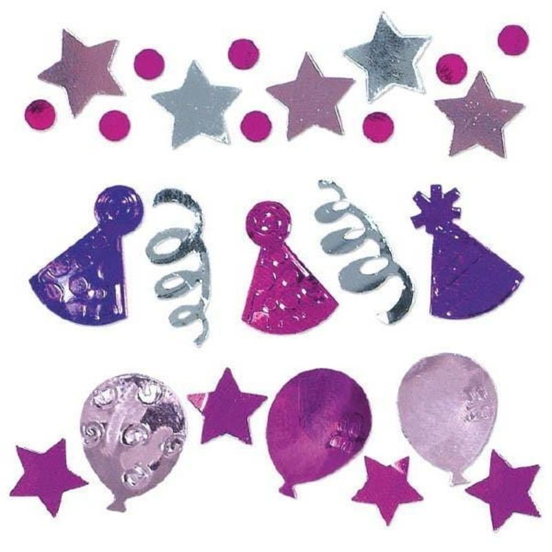 Birthday Celebration Confetti - Pink