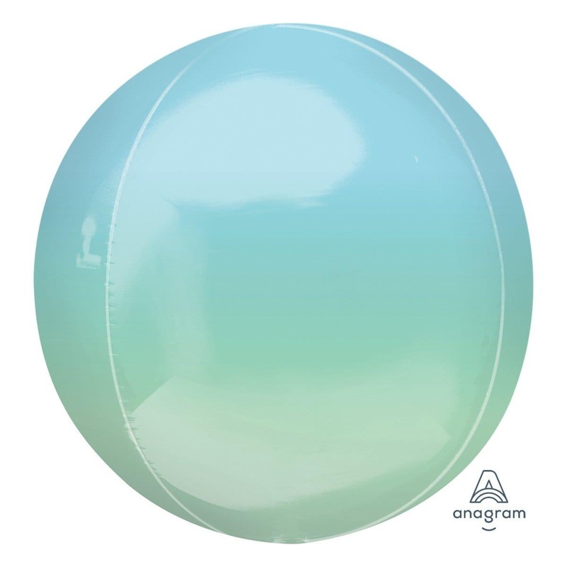 Blue and Green Ombr Orbz Balloon