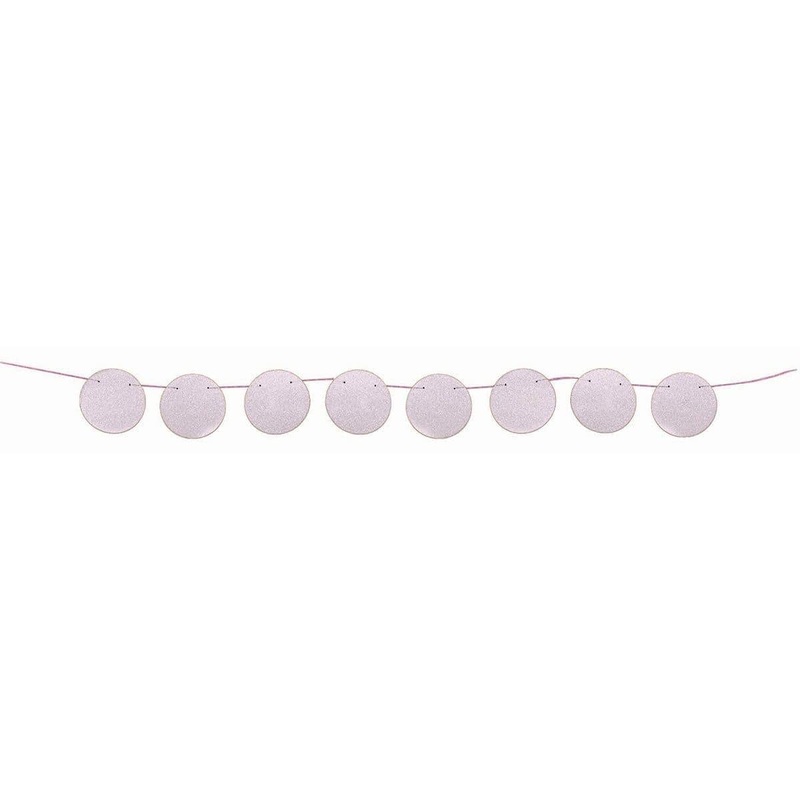 Diamond Circles Banner 8ft. - Light Pink