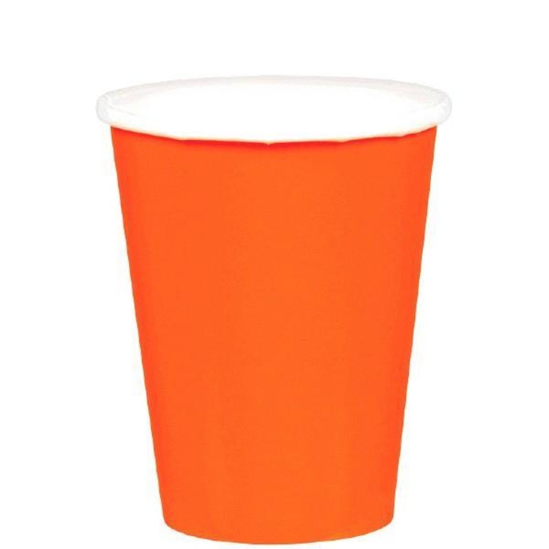 Paper Cups 9 Oz - Orange Peel 20/pkg.