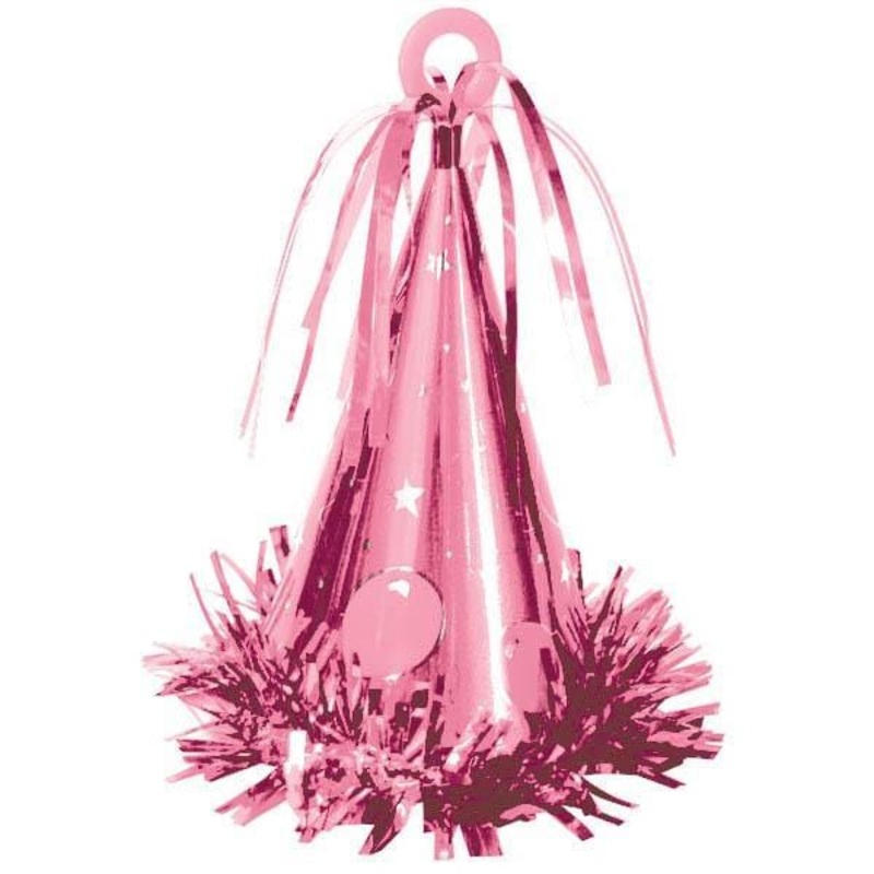 Pink Party Hat Balloon Weight