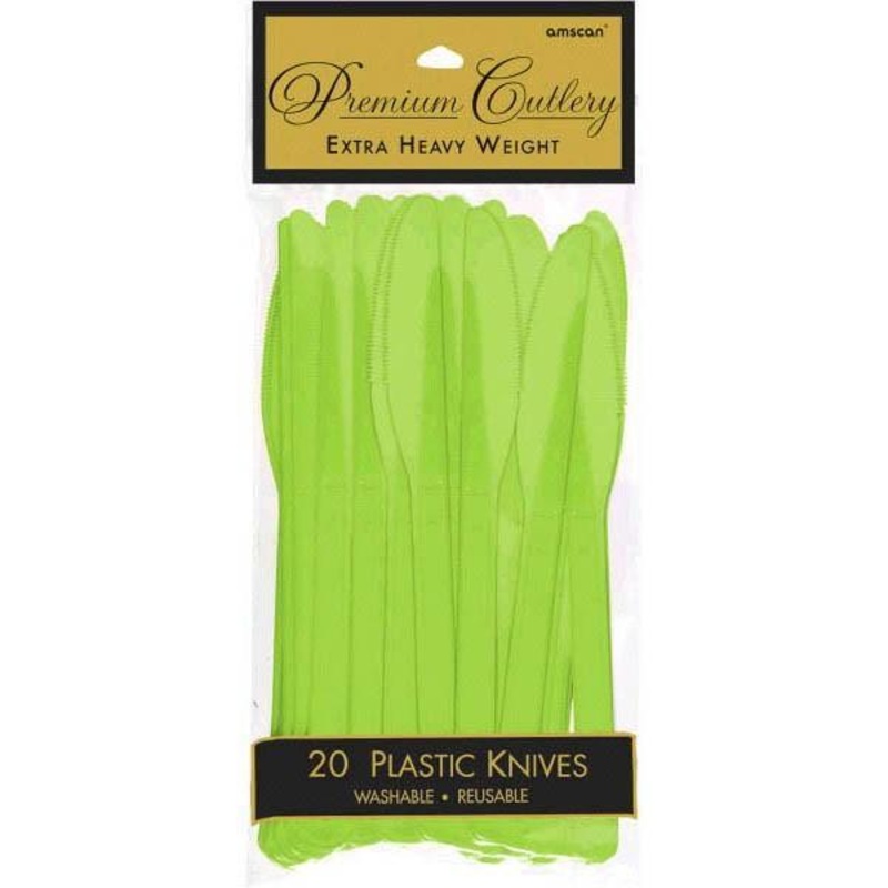 Plastic Knives - Kiwi 20/pkg.