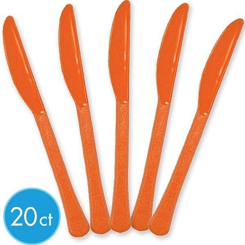 Plastic Knives - Orange Peel 20/pkg.