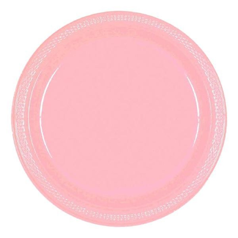 Plastic Plates - New Pink 7 in. 20/pkg