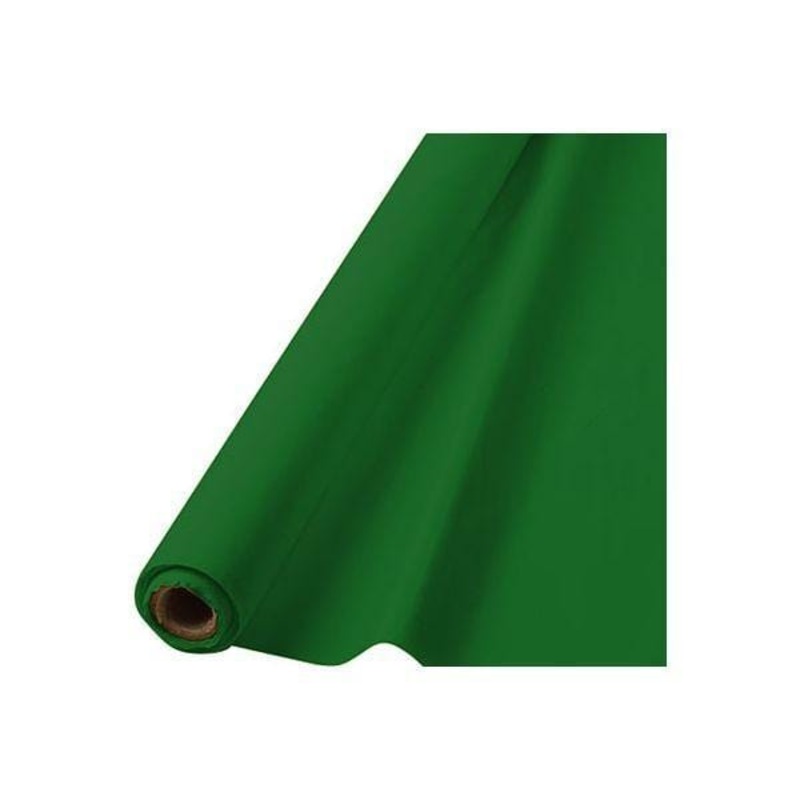 Plastic Tablecover Roll - Festive Green