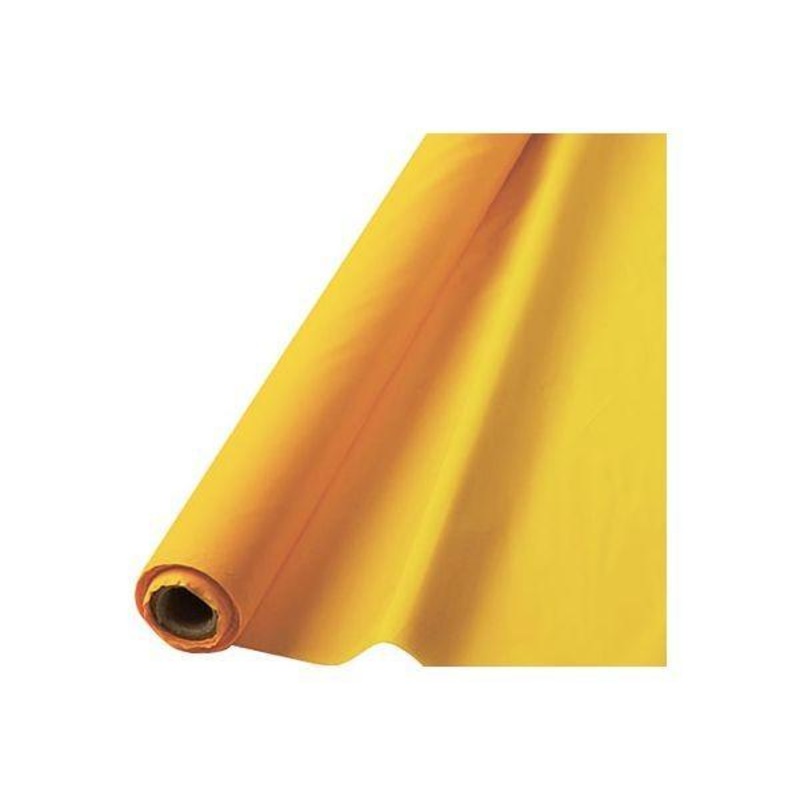 Plastic Tablecover Roll - Yellow Sunshine