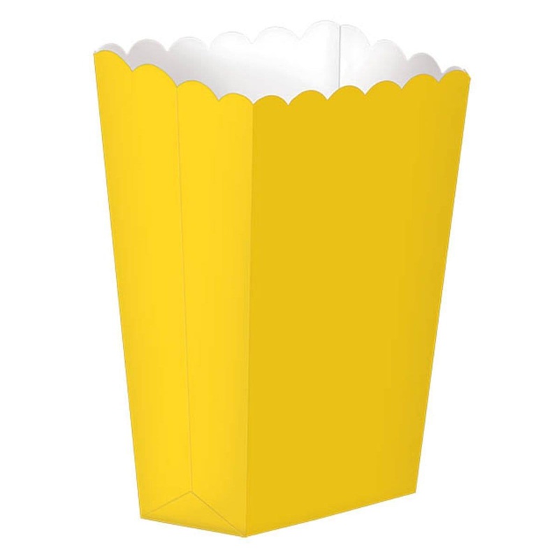 Popcorn Box - Sunshine Yellow 5/pkg