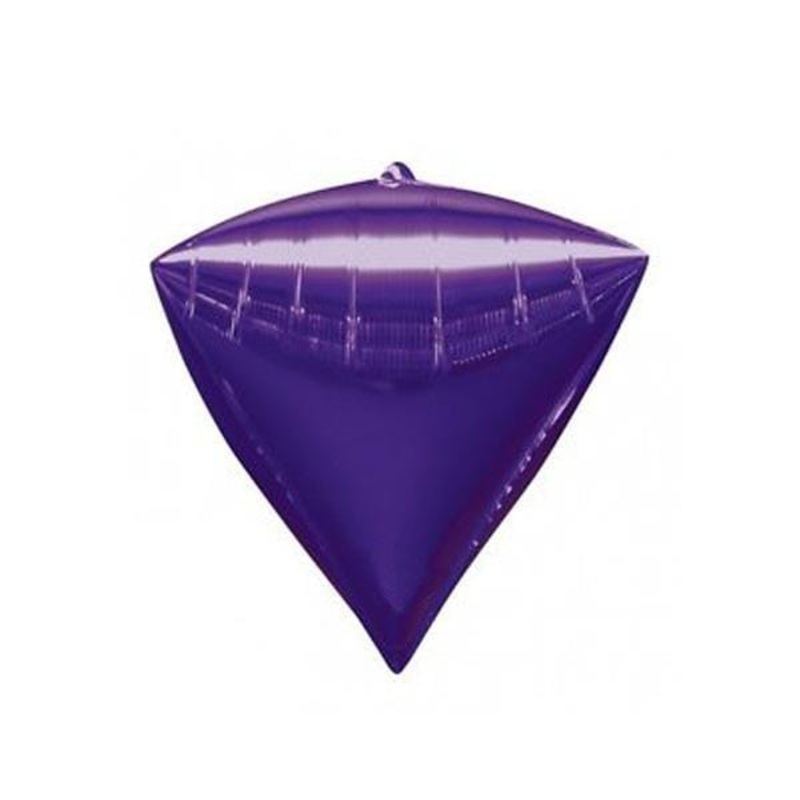 Purple Diamondz Balloon, 16 Inches