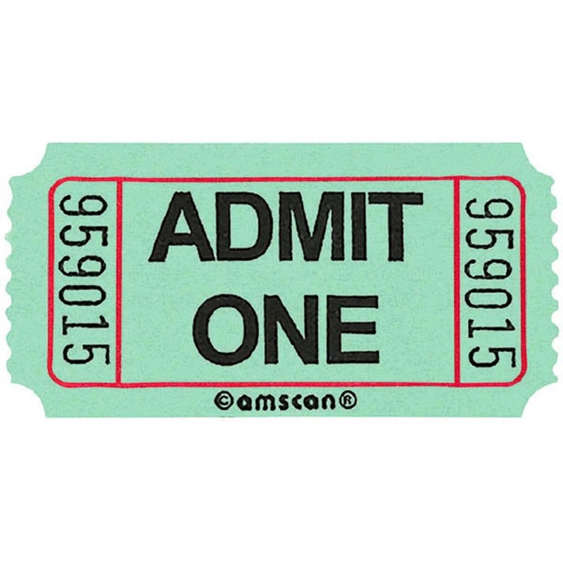 Single Ticket Roll 2000/pkg - Green