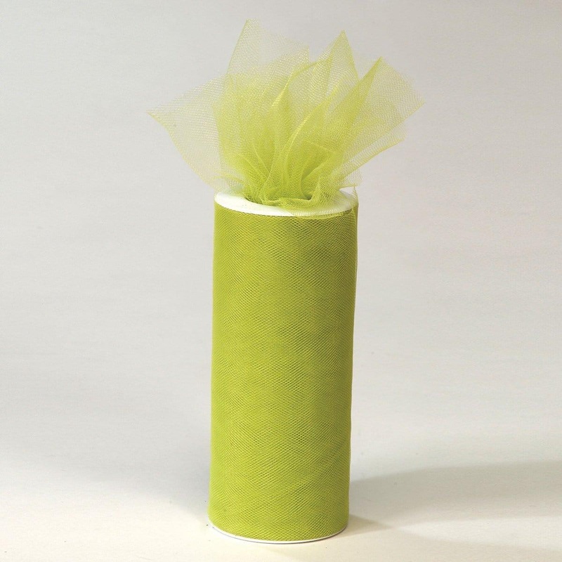 Tulle Roll - Apple Green 6.5 in x 25 yds