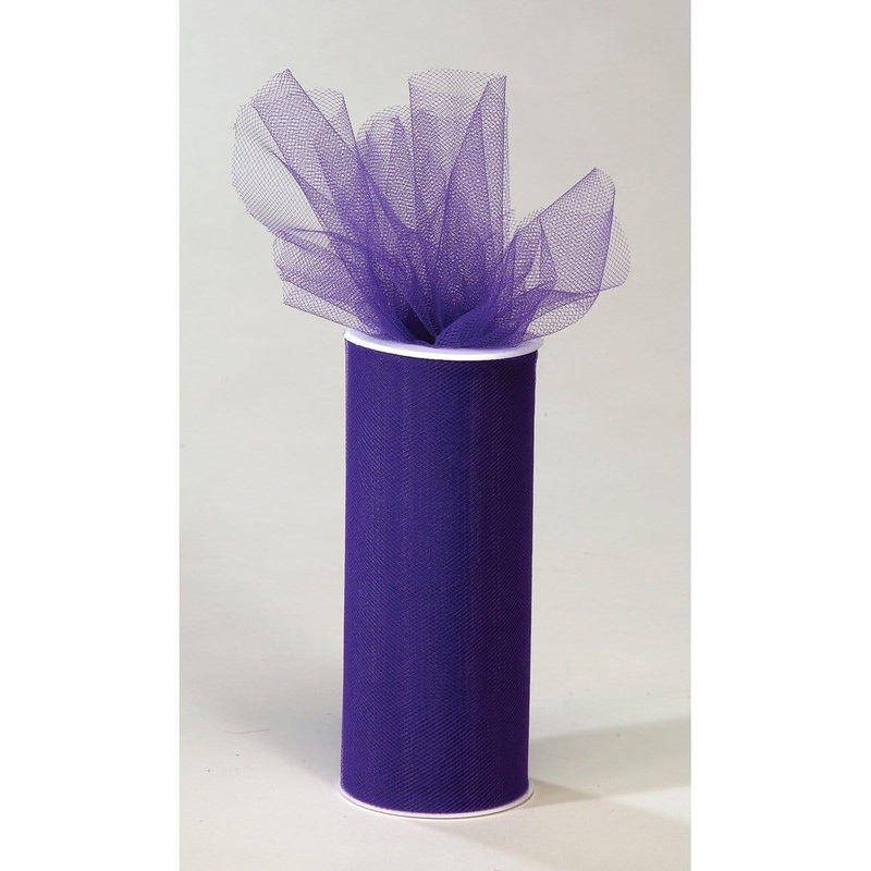 Tulle Roll - Purple 6 in. x 25 yds