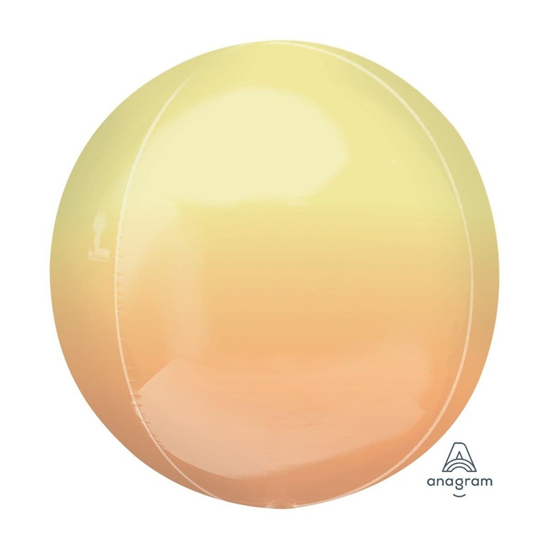 Yellow and Orange Ombr Orbz Balloon