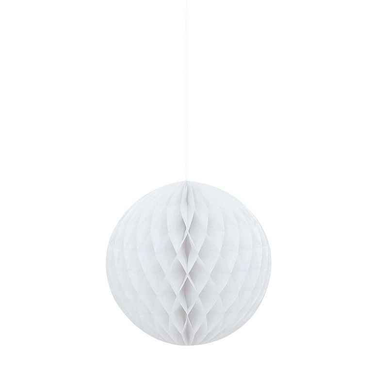 Honeycomb Ball 8 In. - White