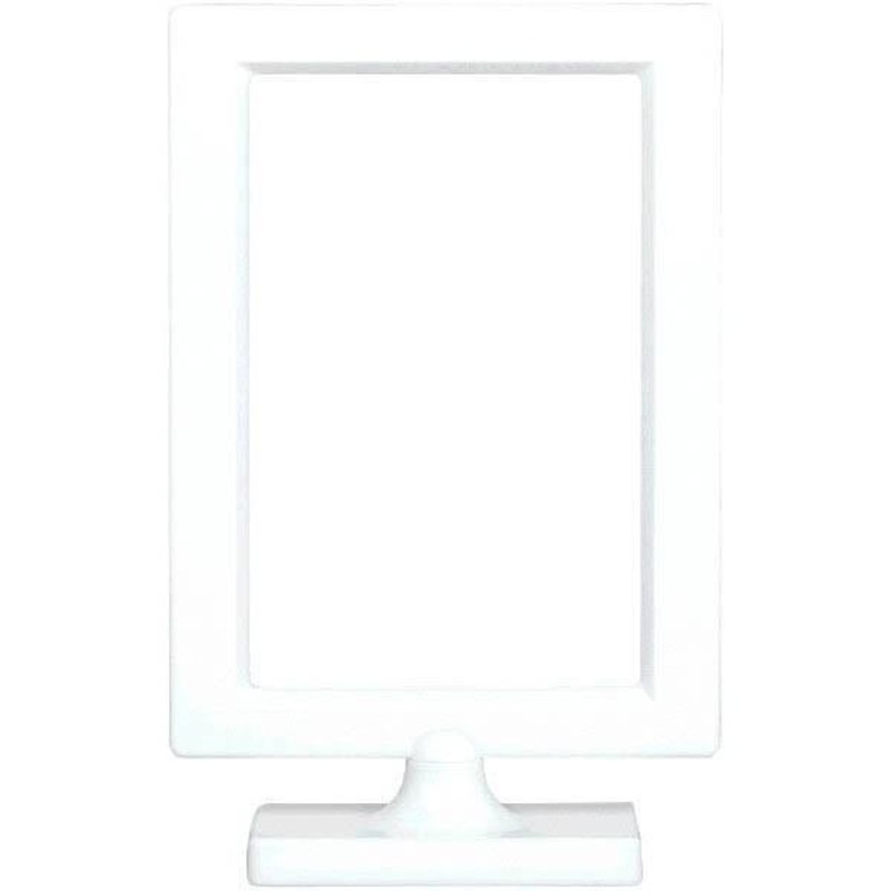 Picture Frame Plastic- White - 4 X 6 In. Image