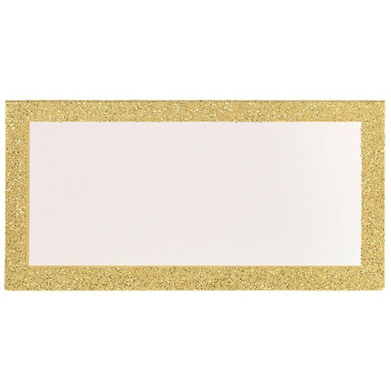 Place Card 50/pkg - Gold Glitter