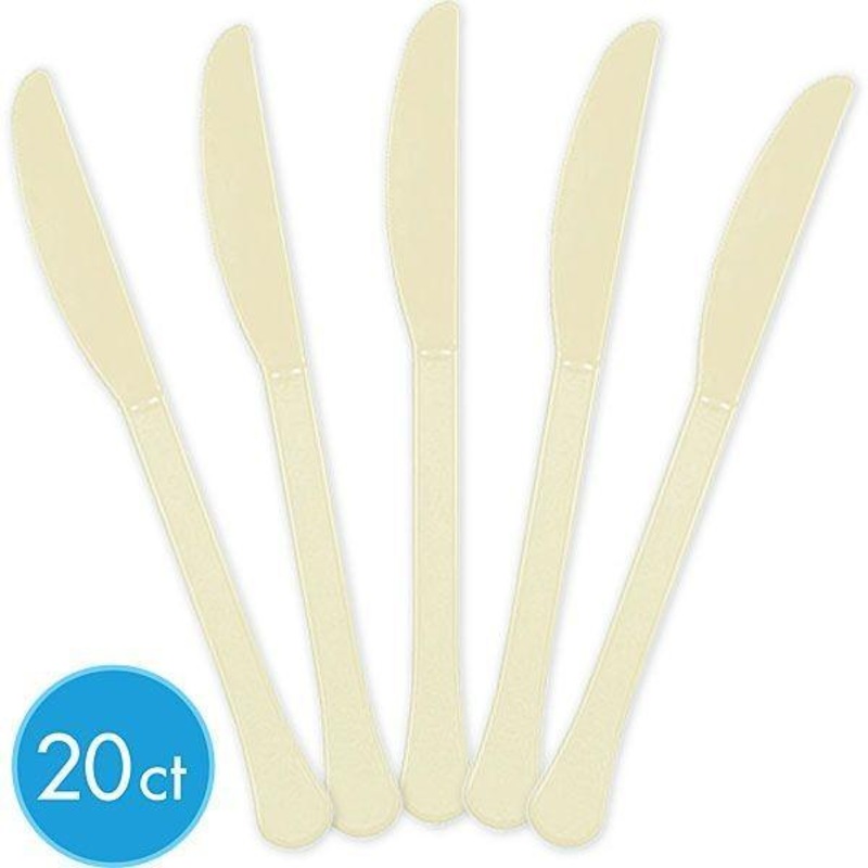 Plastic Knives - Vanilla Cream 20/pkg.