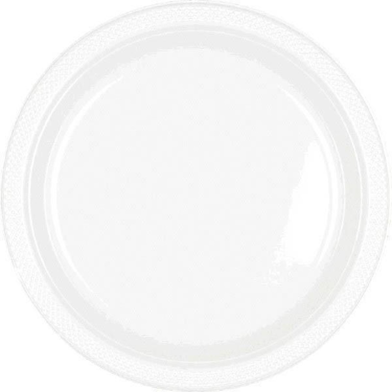 Plastic Plates 7 In. - Frosty White 20/pkg.