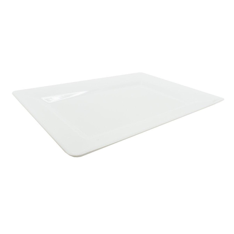 Rectangle Plate 7.5 In. 10/pkg - White