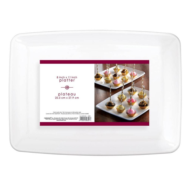 Rectangular Serving Tray - White 8 X 11 In