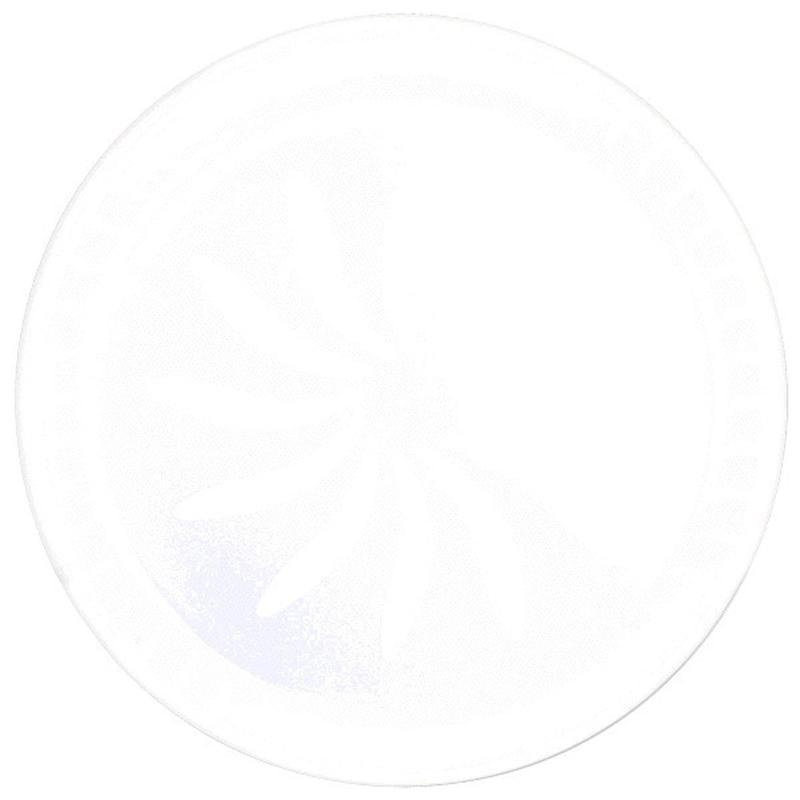 Round Plastic Platter 16 In. - White