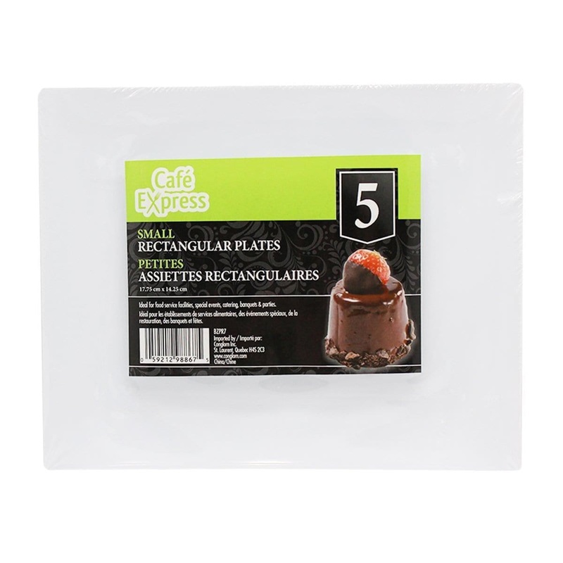 Small Square Plates 5/pkg.