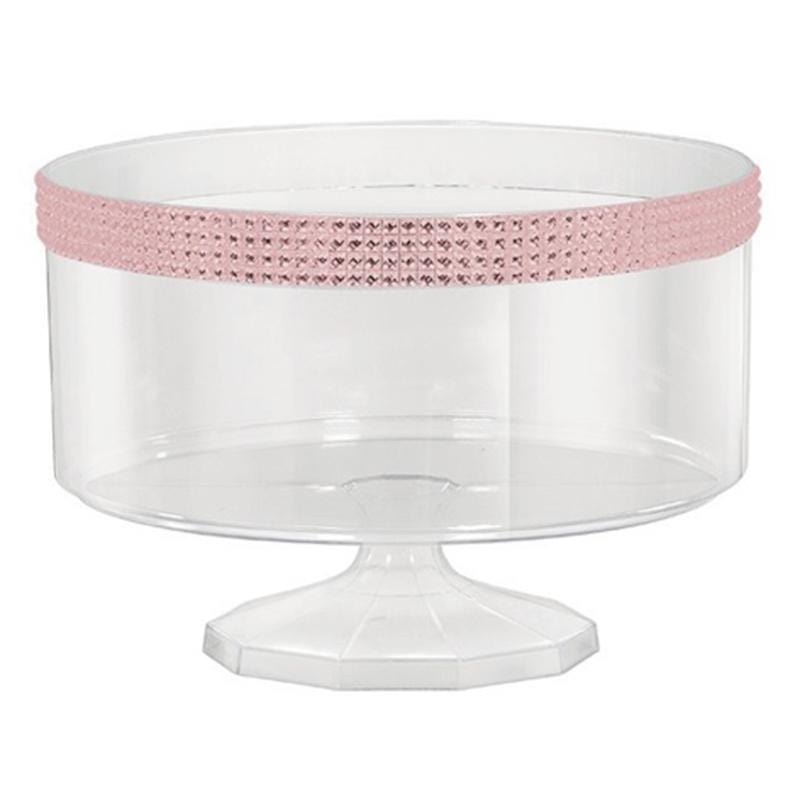 Trifle Container Medium With Gems - Pink