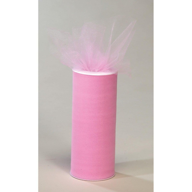 Tulle Roll - Pink 6 in. x 25 yds
