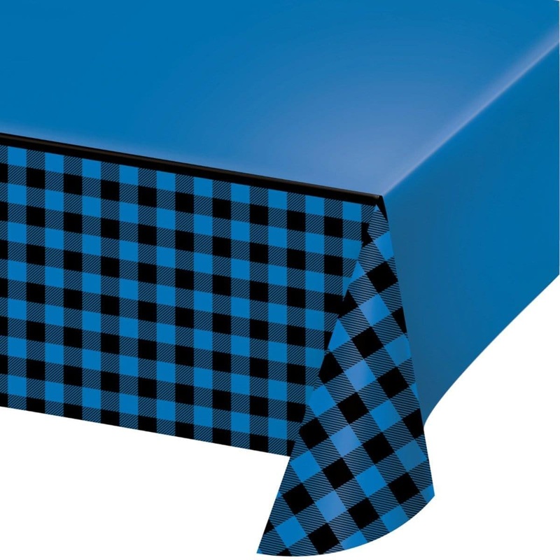 Blue Buffalo Plaid Tablecover