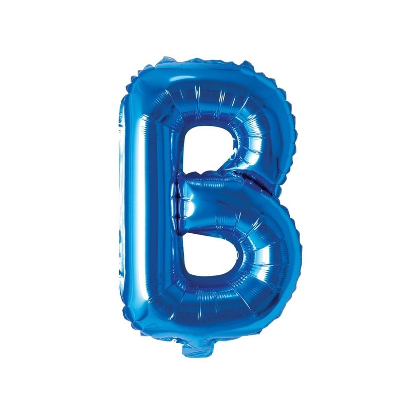 Blue Letter B Foil Balloon, 16 Inches