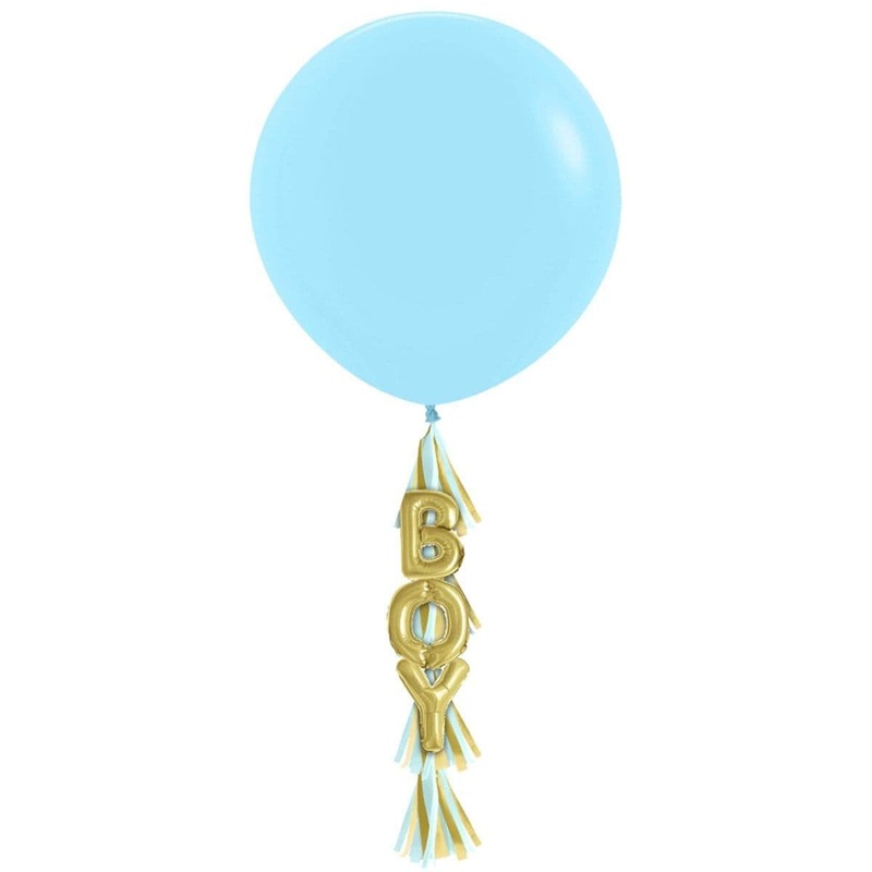 Boy Latex Balloon With Tassel