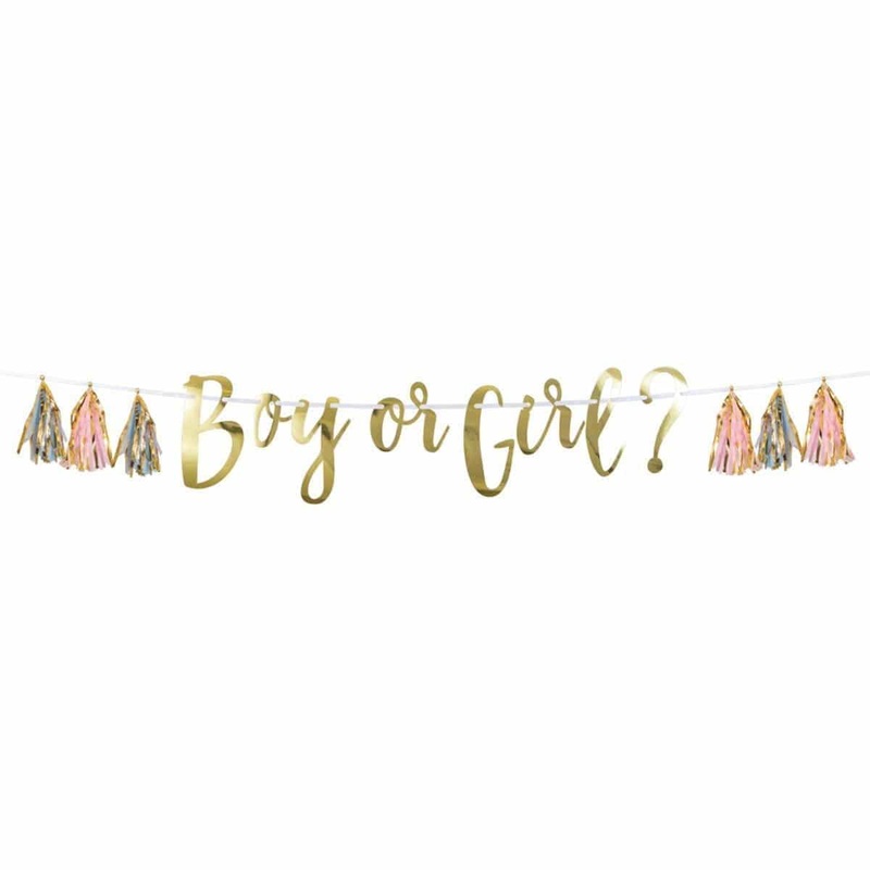 Boy Or Girl? Banner With Tassel