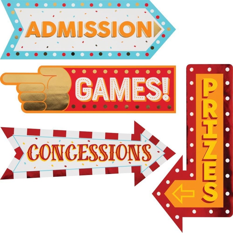 Carnival Signs, 4 Count