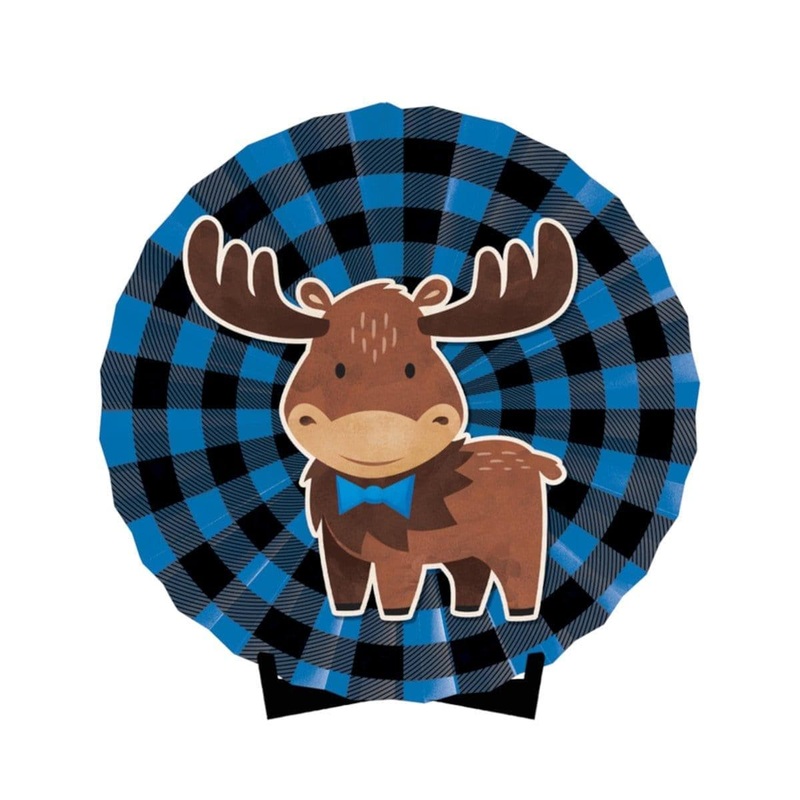 Moose Buffalo Plaid Centerpiece