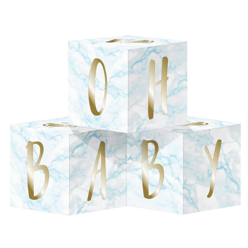 Oh Baby Marble blue Centerpiece