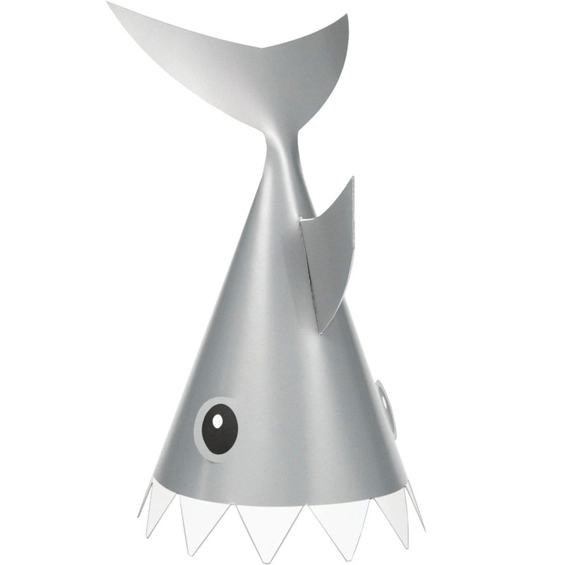Shark Party Hat, 8 Count