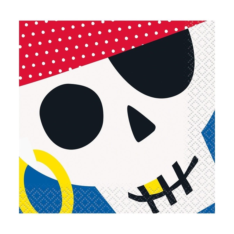 Ahoy Pirate Beverage Napkins, 16 Count