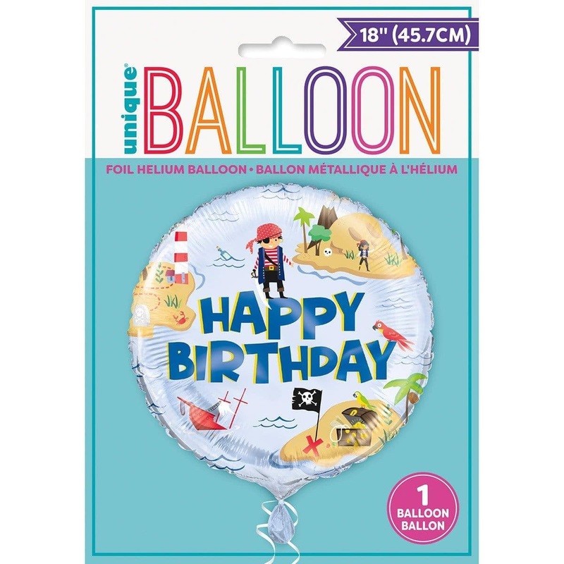 Ahoy Pirate Foil Balloon, 18 Inches