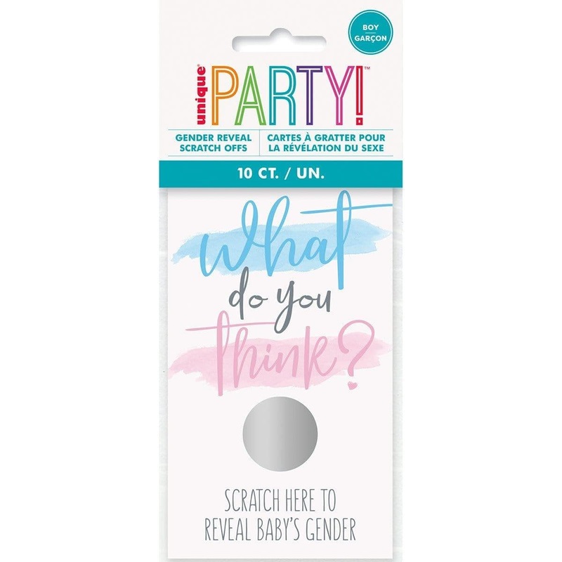 Boy Gender Reveal Party Scratch-off, 10 Count