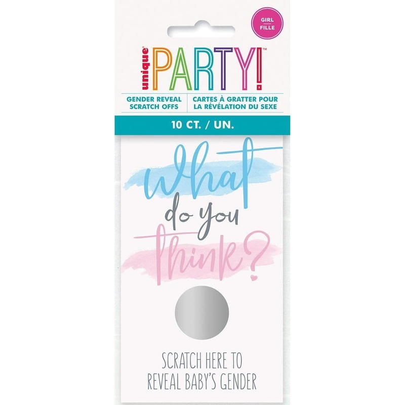 Girl Gender Reveal Party Scratch-off, 10 Count