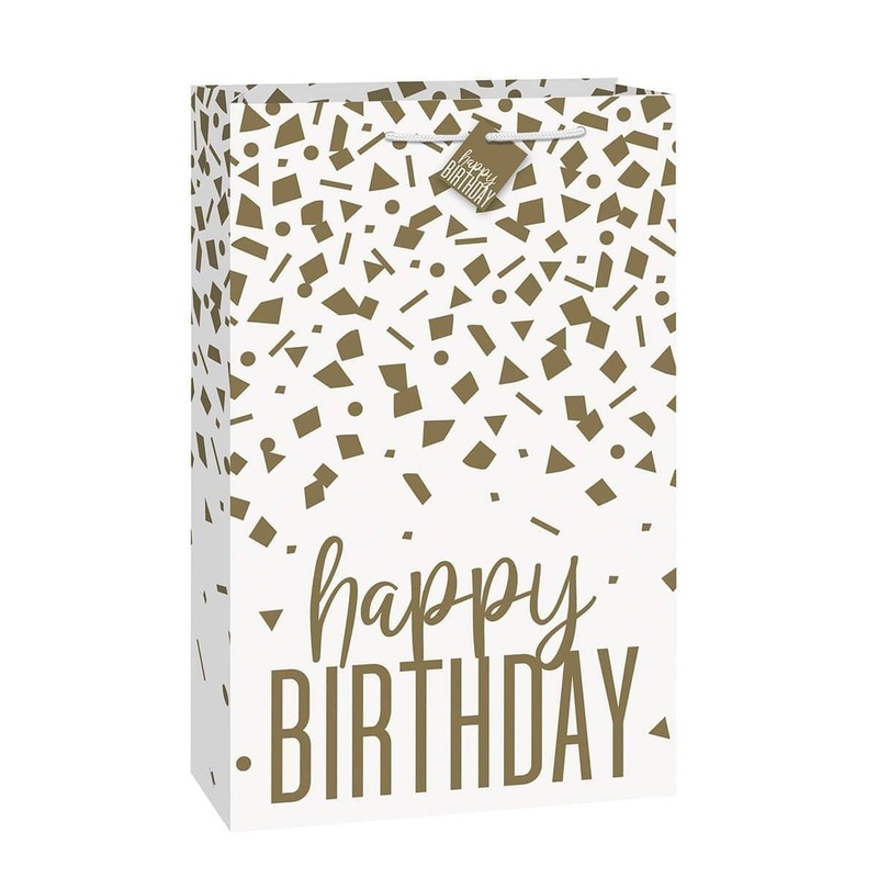 Gold Confetti Birthday Jumbo Gift Bag