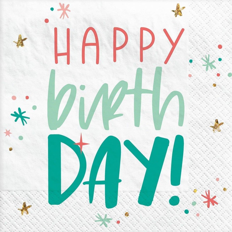 Happy Cake Day Lunch Napkins, 16 Count