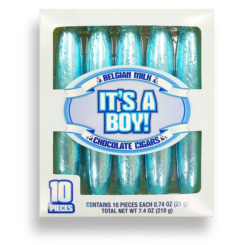 Boy Belgian Milk Chocolate Cigar, 10 Count