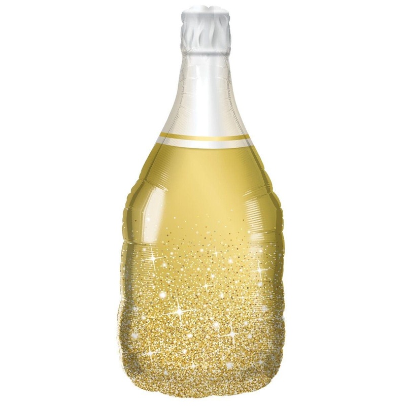 Champagne Bottle Supershape Foil Balloon