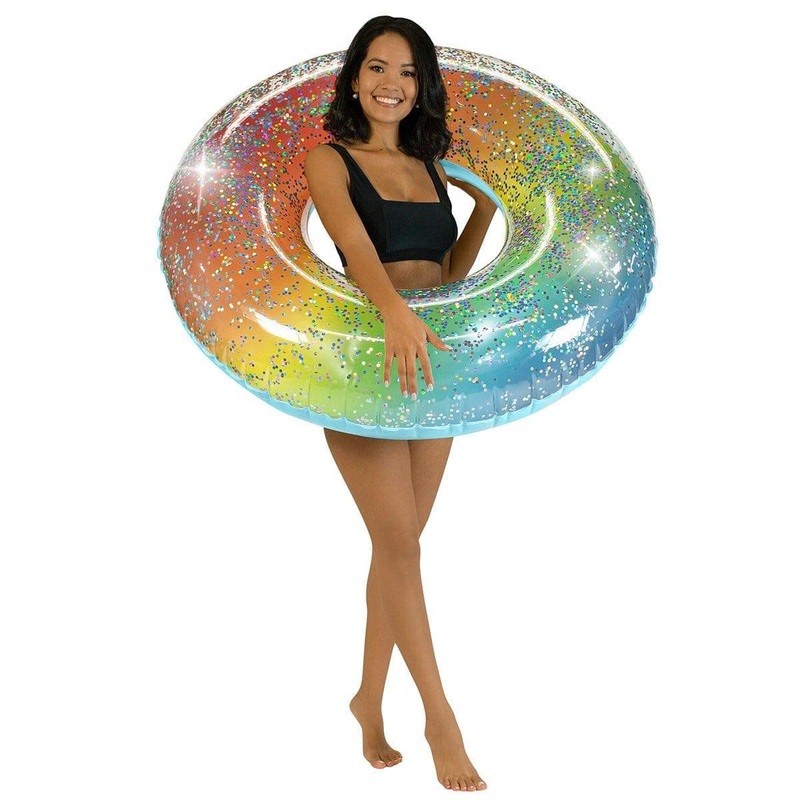 Glitter Rainbow Pool Tube