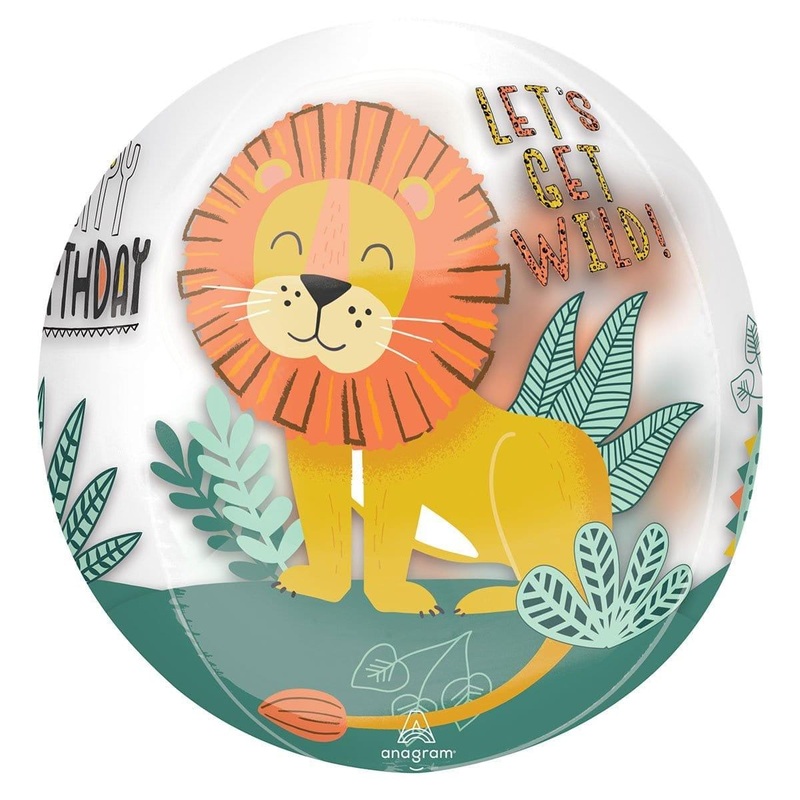 Safari Animals Party Orbz Balloon