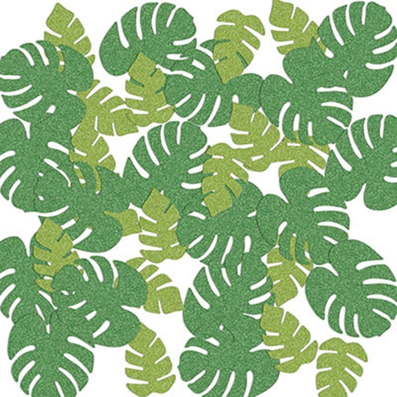 Tropical Palm Leaf Deluxe Confetti