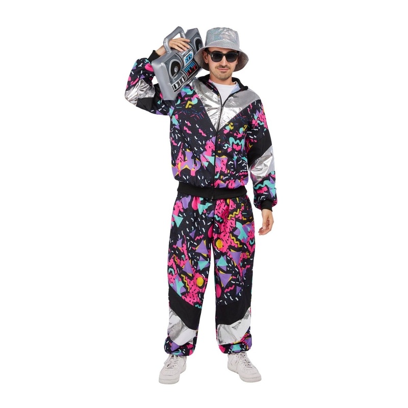 Arcade Fever 80s Costume for Adults, Top and Pants STD