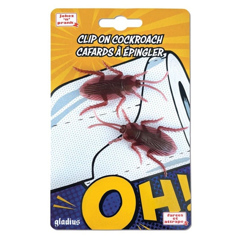 Clip on Cockroach Gag, 2 Count