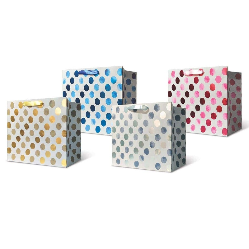 Large Dot Horizontal Gift Bag, Assortment, 1 Count