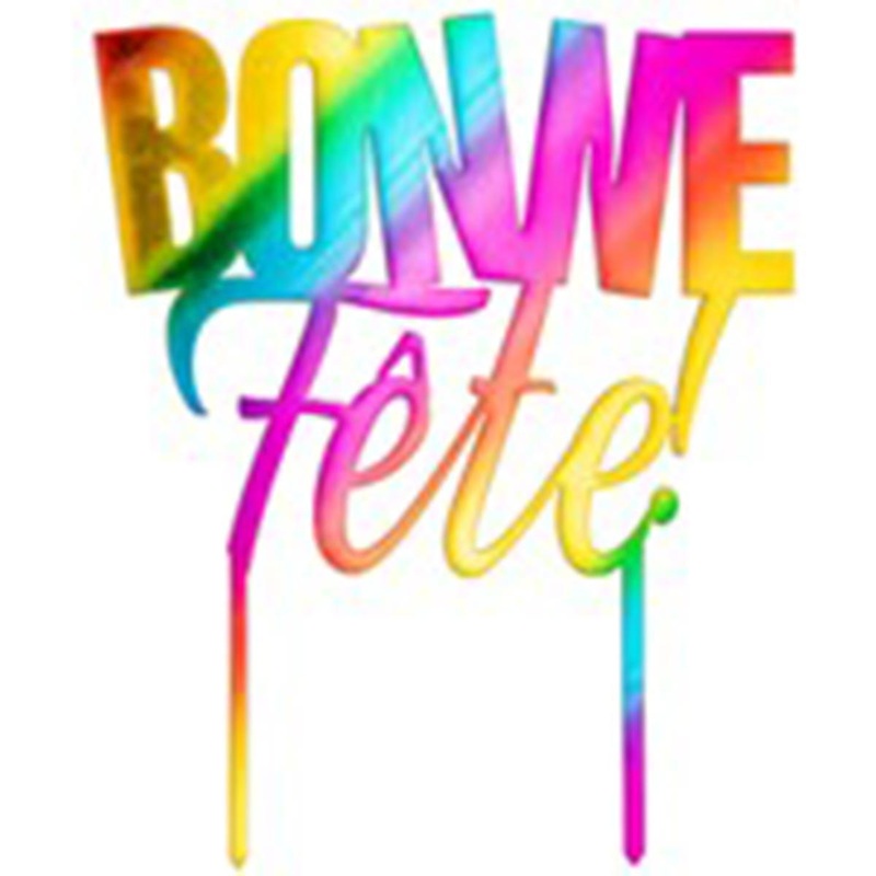 Rainbow Cake Topper -Bonne Fte